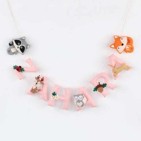 Personalised Woodland Name Bunting/Garland